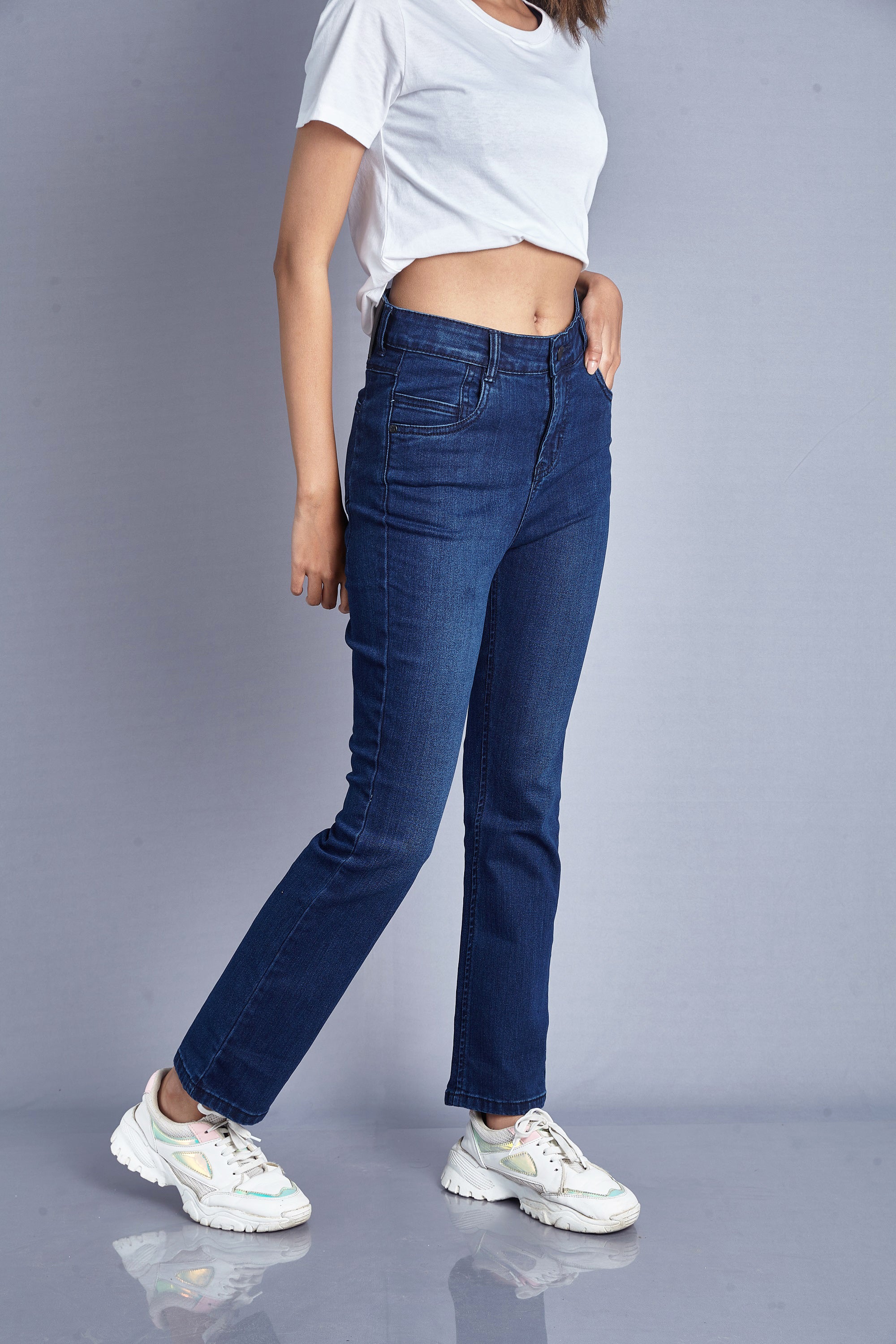 Notamm Women Semi Bootcut Jeans